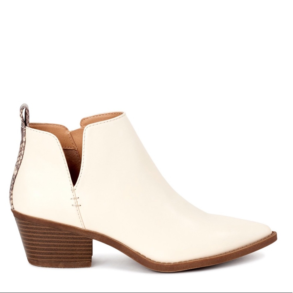 White Heeled Booties